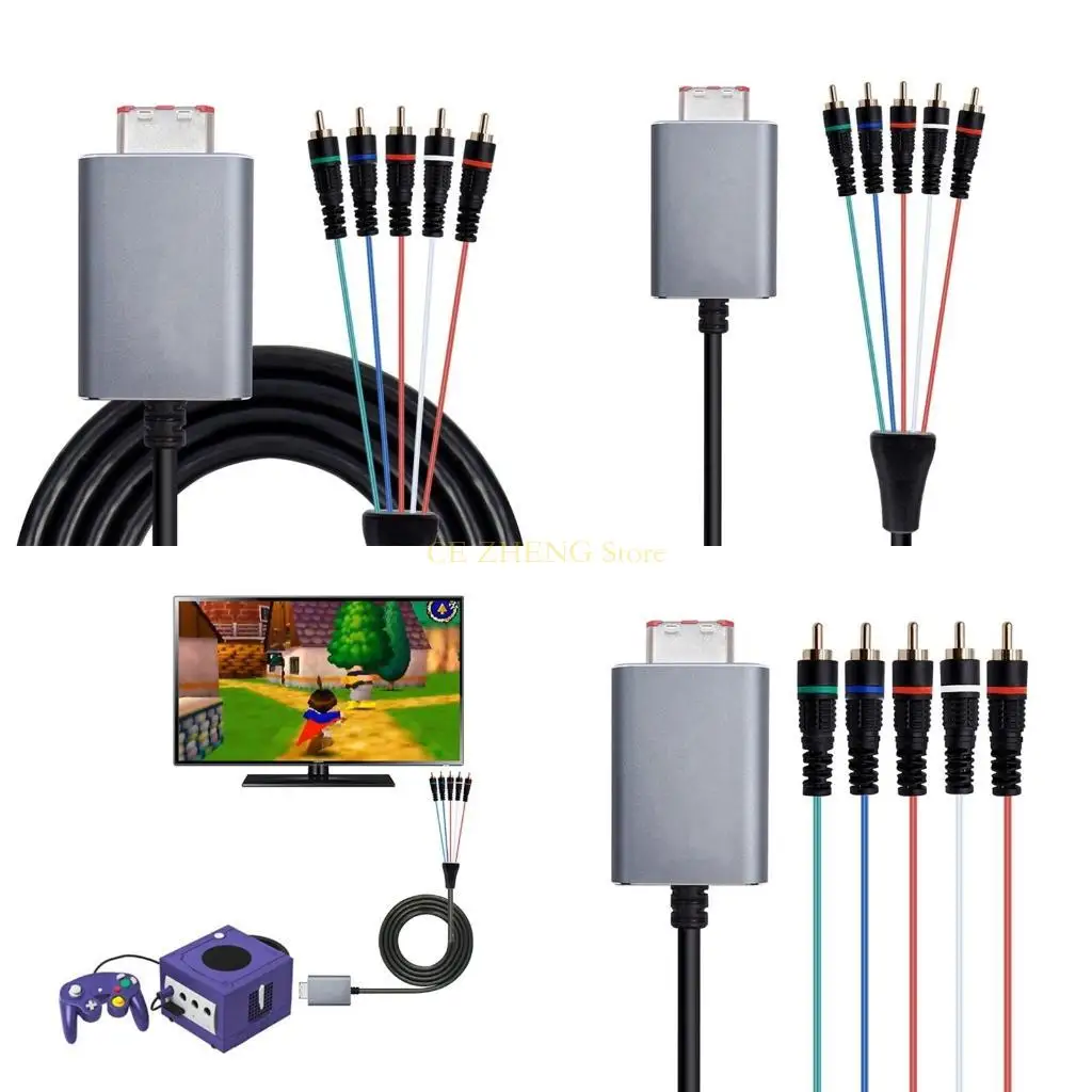 E56B untuk GameCube untuk Output AV Digital Kualitas Tinggi untuk Adaptor Gambar 5RCA