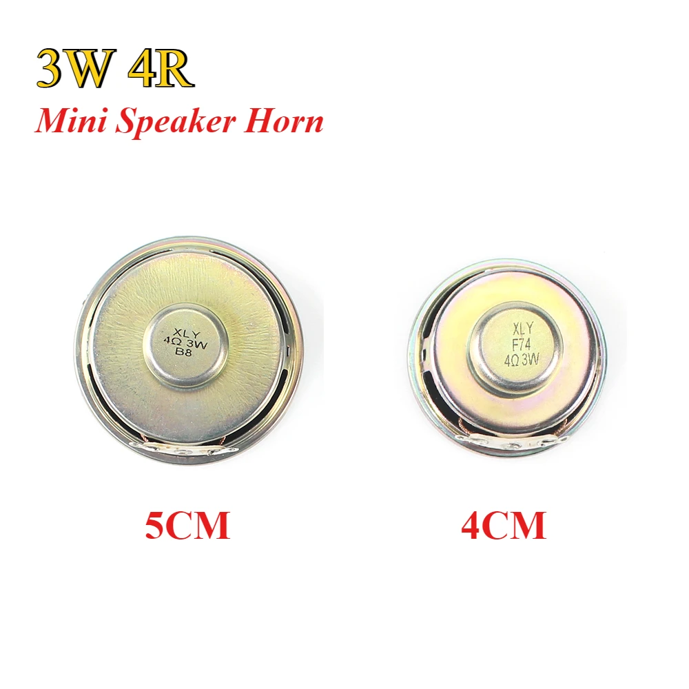

2 шт. мини-динамик 3 Вт 4R диаметр 4 см/5 см усилитель резиновая прокладка громкоговоритель труба 3 Вт 4 Ом 40 мм 50 мм динамики для Arduino