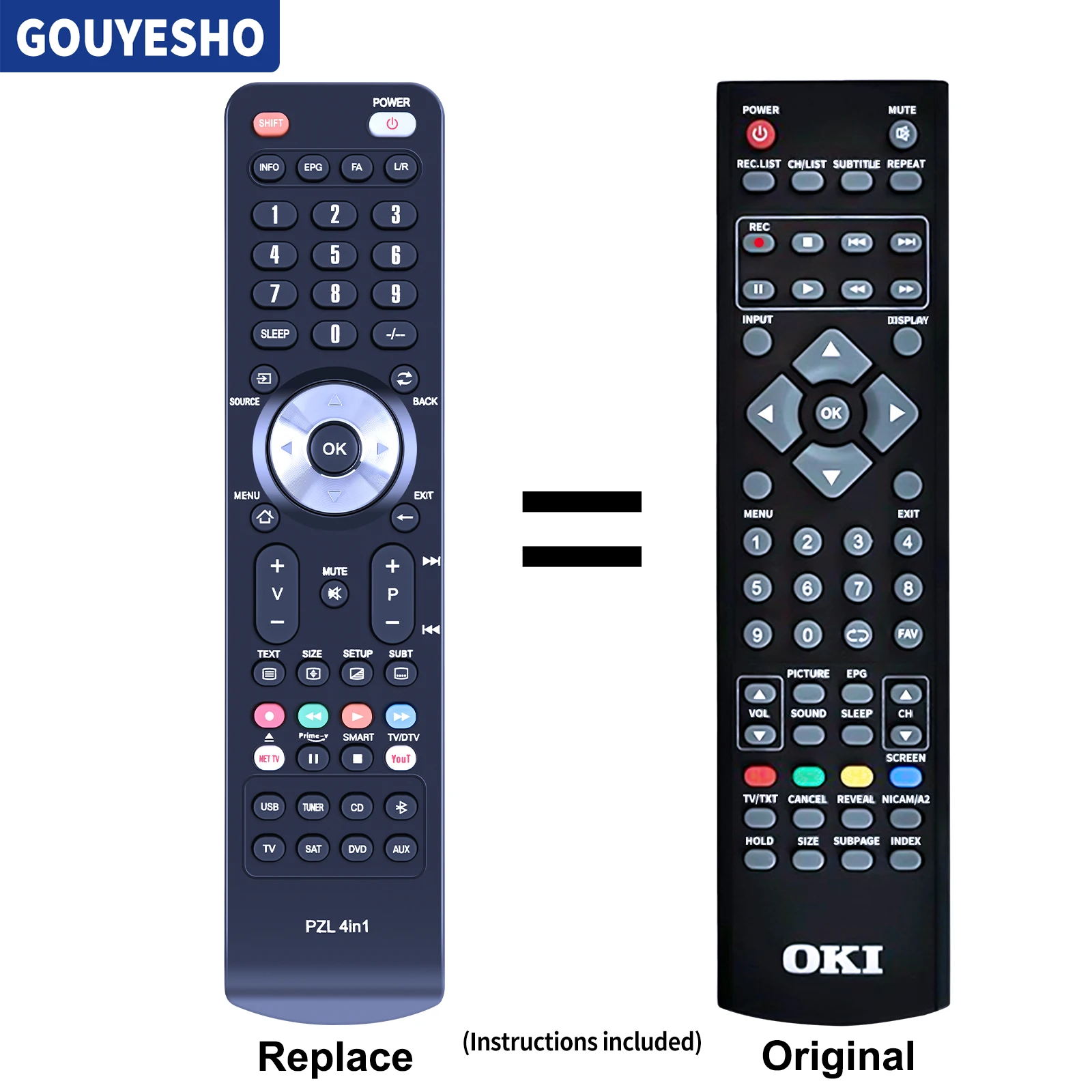 New Remote Control for CONIA Curtis OKI V32N-FHTUV LCD-3957UK TV