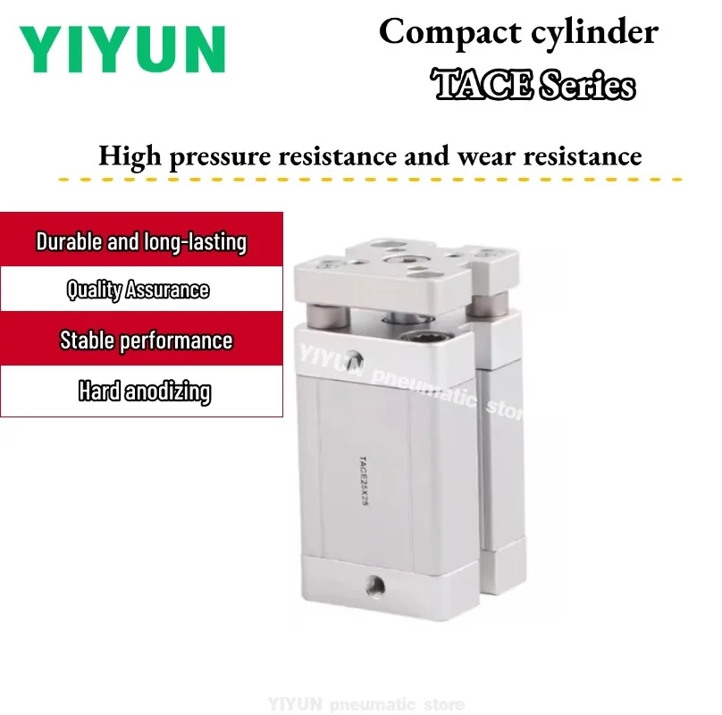 

TACE40X5S/TACE50X10S/TACE63X15S/X20SX25SX30SX35SX40SX45SX50SX55SX60SX70SX75SX80SX90SX100S YIYUN Compact cylinder TACE