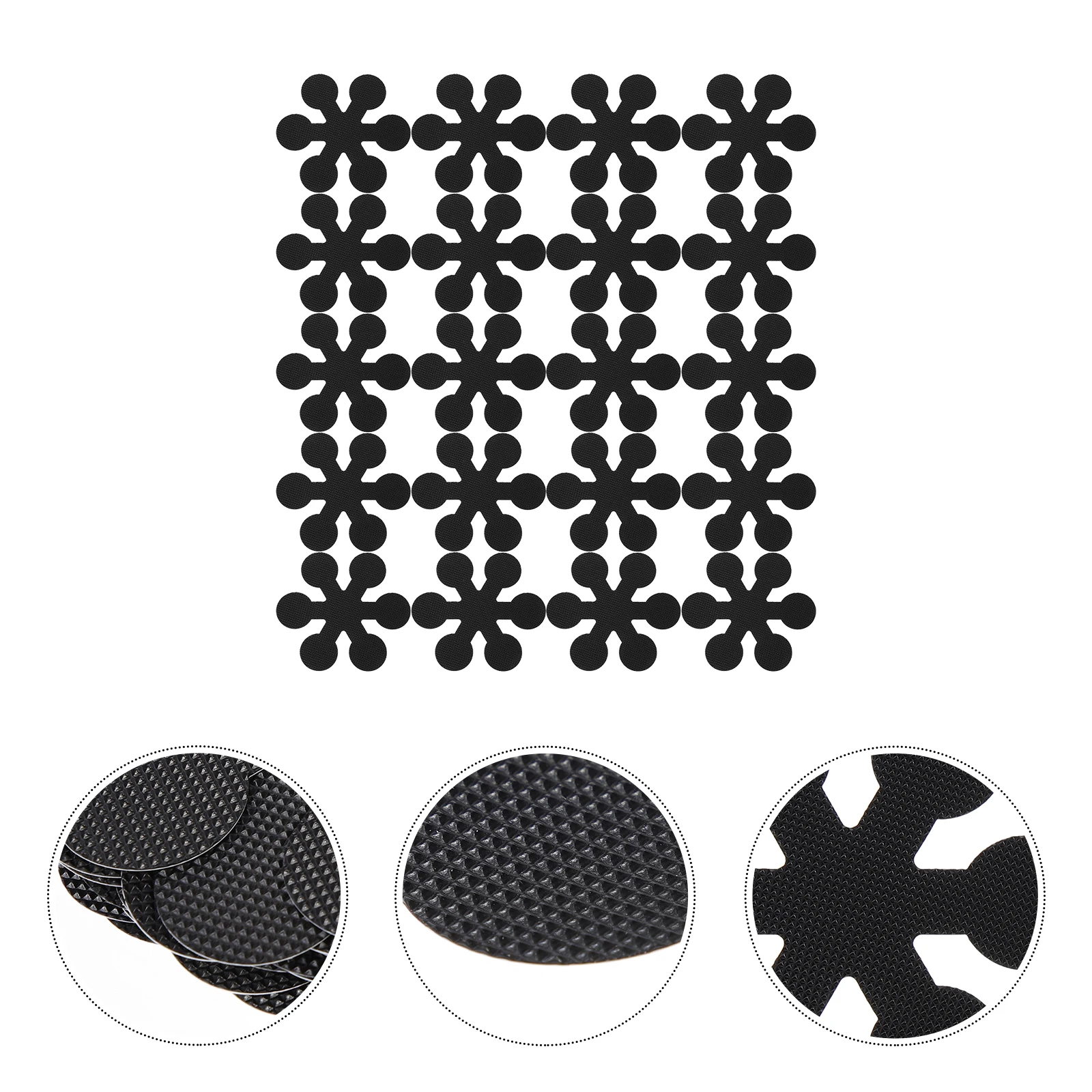 

20pcs Bathtub Non-Slip Stickers Adhesive Shower Strip Floor Stickers Snowflake Shaped Bathroom Supplies For Home Office