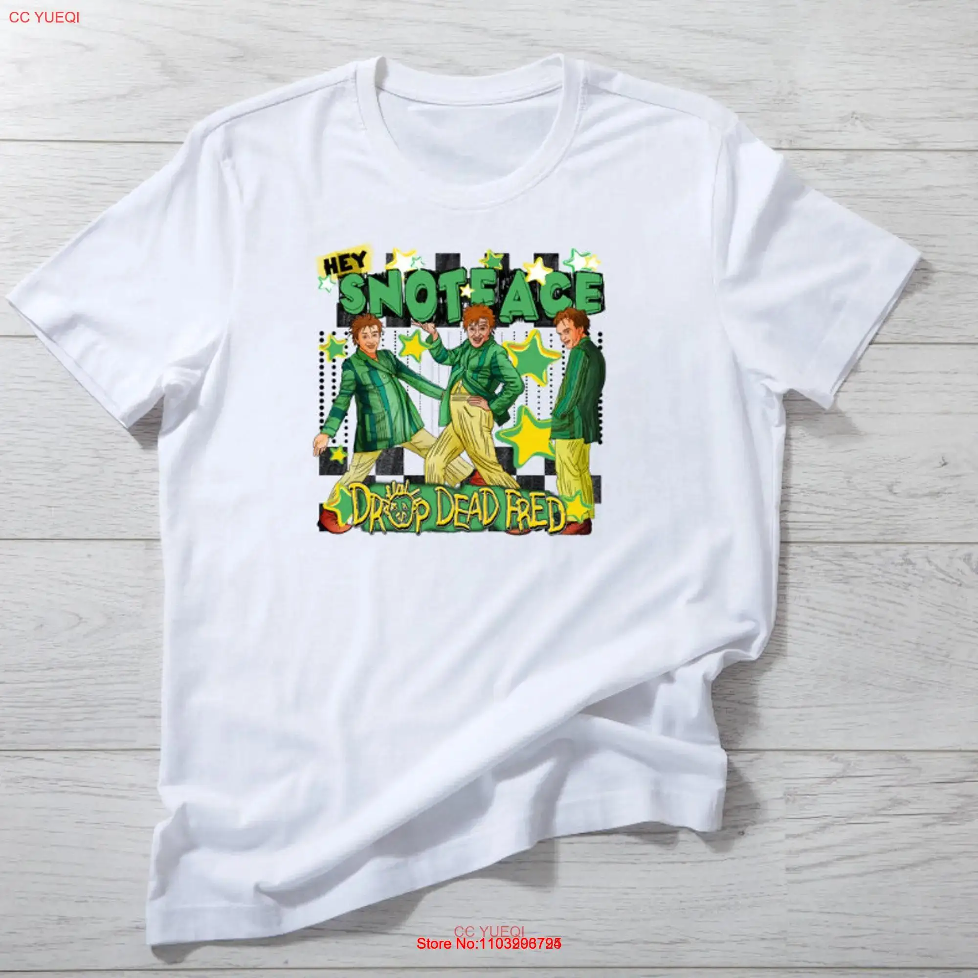 Забавная винтажная футболка «Hey Snot Face Drop Dead Fred» с длинными или короткими рукавами и длинными или короткими рукавами