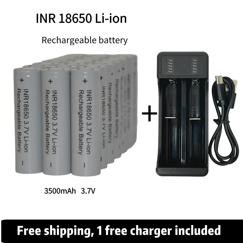 Free Shipping NRC18650BD charger 3.7v Rechargeable Battery 3500mAh 25A 18650Battery Lithium Ion Power Battery for electric tool