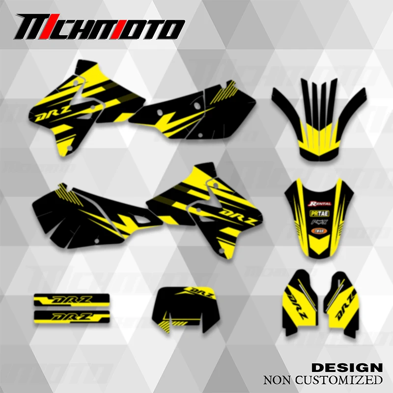 

MCHMFG For SUZUKI DRZ400 SM S E DRZ 400 SM S E 1999-2022 Graphics Decals Sticker Kit Motorcycle Background