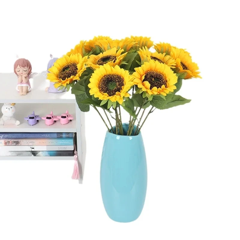 Künstliche Blumen Sonnenblume Haus Zimmer Garten Dekoration Staubblatt Hochzeit Festival Gefälschte Gerbera Wohnzimmer Schlafzimmer Bühne Diy Geschenk