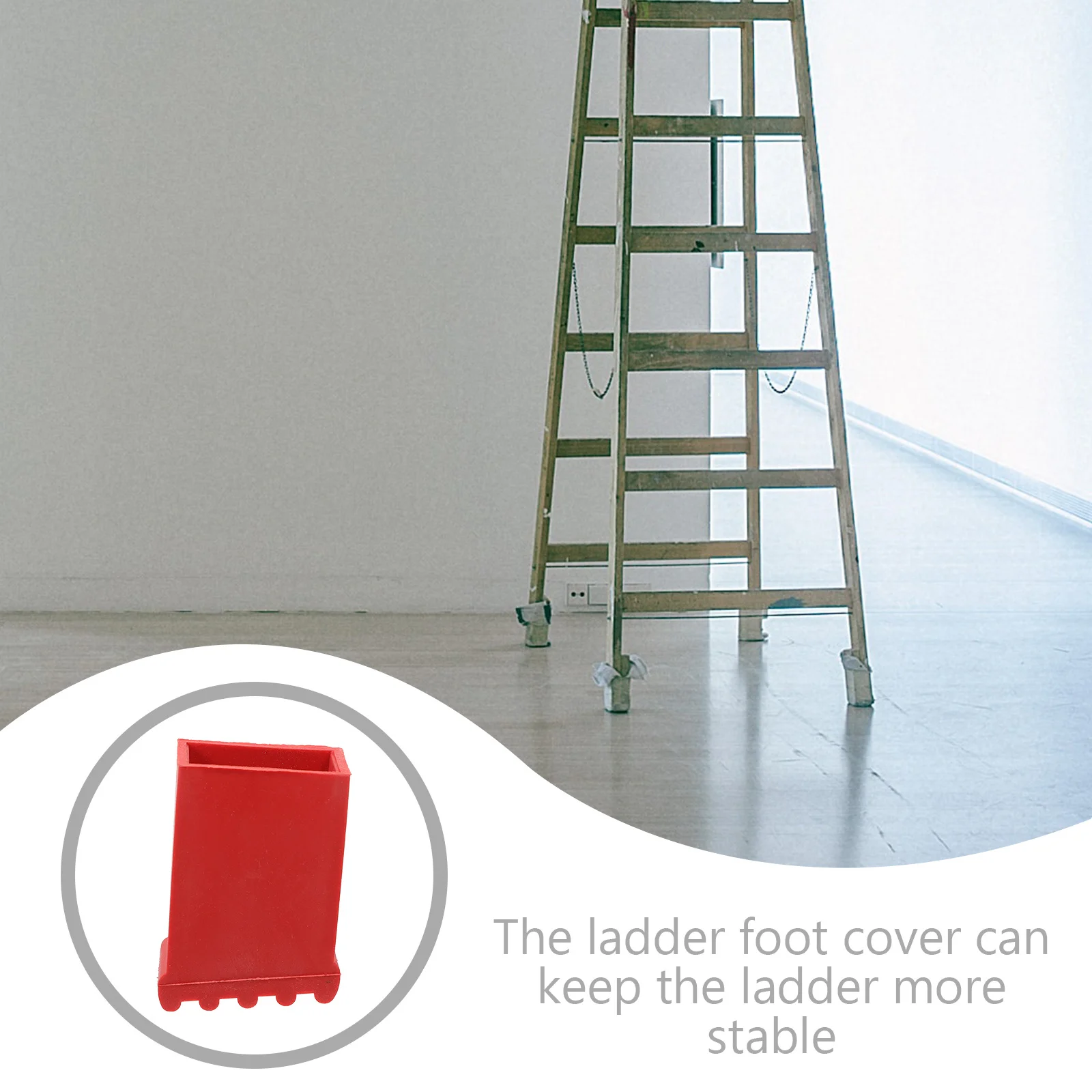 

4Pcs Ladder Feet Pads Non-Slip Plastic Protector Thickened Cover Ladder Foot Stabilizer Floor Protection Stairs Pads