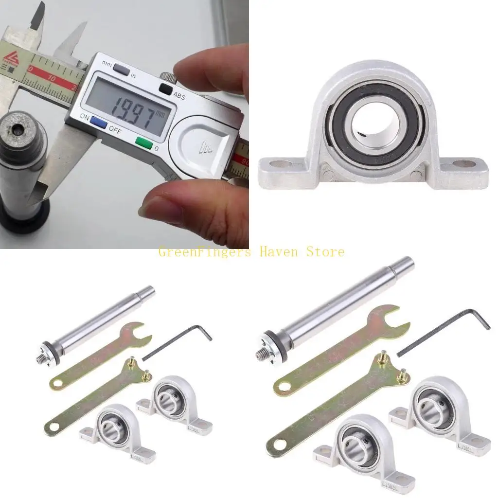 

F68D M14 Thread Spindle Shaft Pulley Lathe Headstock 4'' Blade Shaft Dia 2cm
