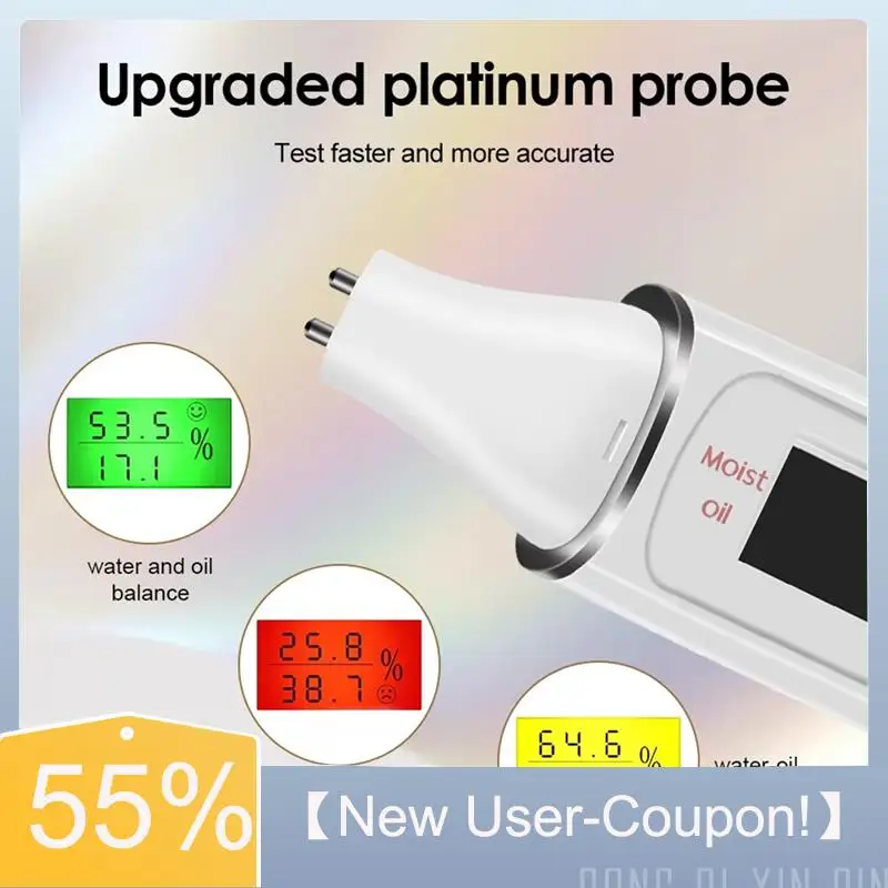 A60T New Face Skin Tester Water Oil Monitor Fluorescent Agent Detector Forforehead Cheek Skin Care