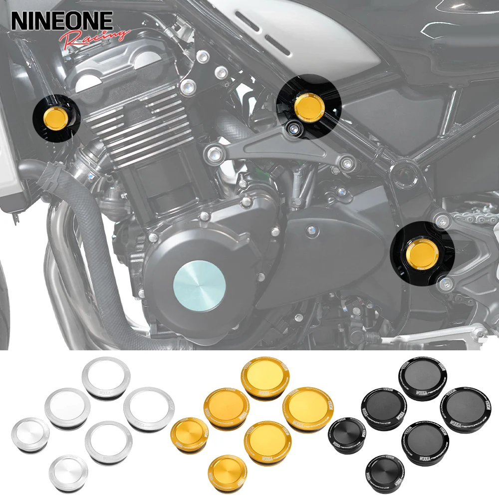 

Frame Hole Cover Caps Decorative Plug Kit Accessories compatible For Kawasaki Z900RS Cafe Z 900RS Z-900-RS Accessories 2018-2025