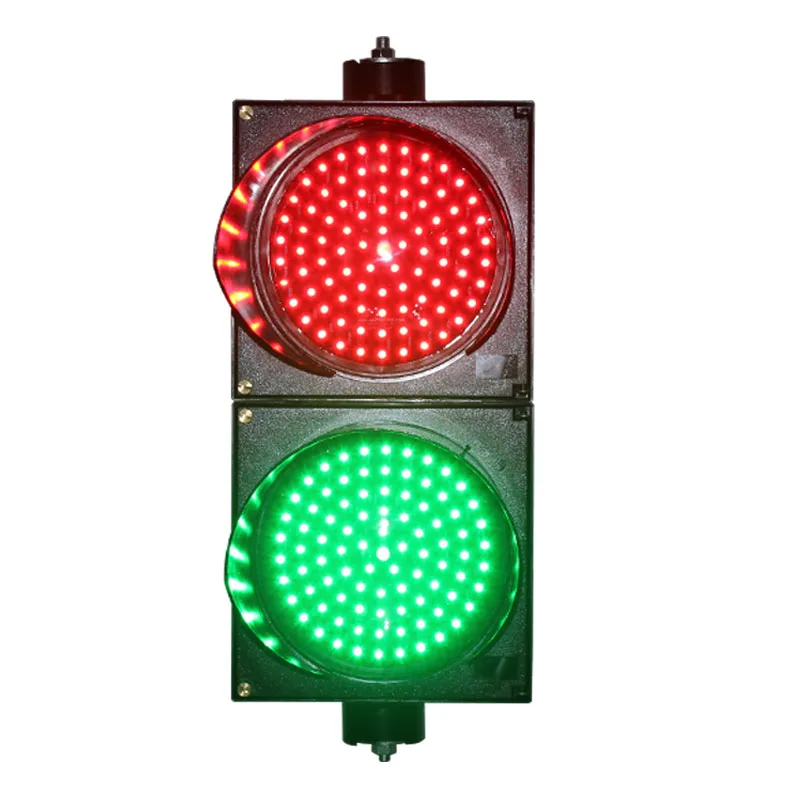 

AC85-265V New design PC housing horizontal installation 200mm red green full ball LED traffic signa light