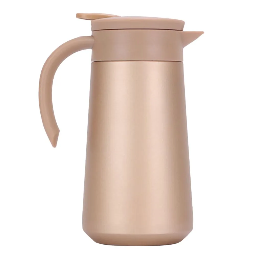 

800ml Stainless Steel Double-Layer Insulated Coffee Pot Heat Resistant Tea Kettle for Home Kitchen Tea Infuser Coffee Kettle