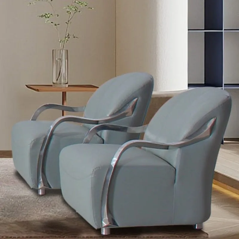 Modern living room leather combination sofa set, furniture factory foreign trade sofa