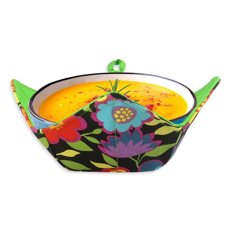 4 Pcs Microwave Safe Bowl Mat Pad Holder Heat Resistant Bowl Cozy Supplies Utensil Bowl Cozy Holder