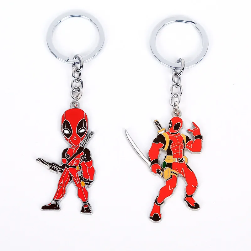 

Deadpools 3 Alloy Doll Pendant Keychain New Movie Super-heroes Figure Cartoon Anime Car Key Ring Bag Charm Kids Toy Friend Gifts