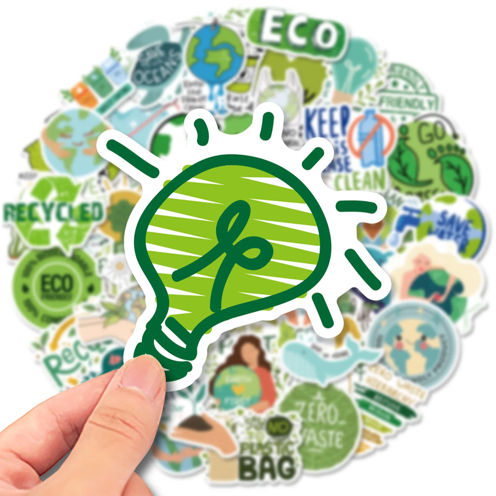 Наклейки на чемодан, 50 шт.