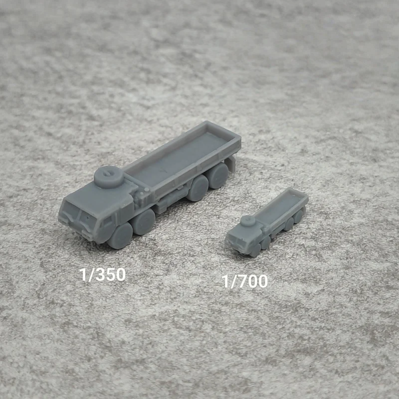 5PCS M977 Тяжелый тактический грузовик, модель из смолы 1/350 или 1/700, миниатюрная модель боевого танка TK421