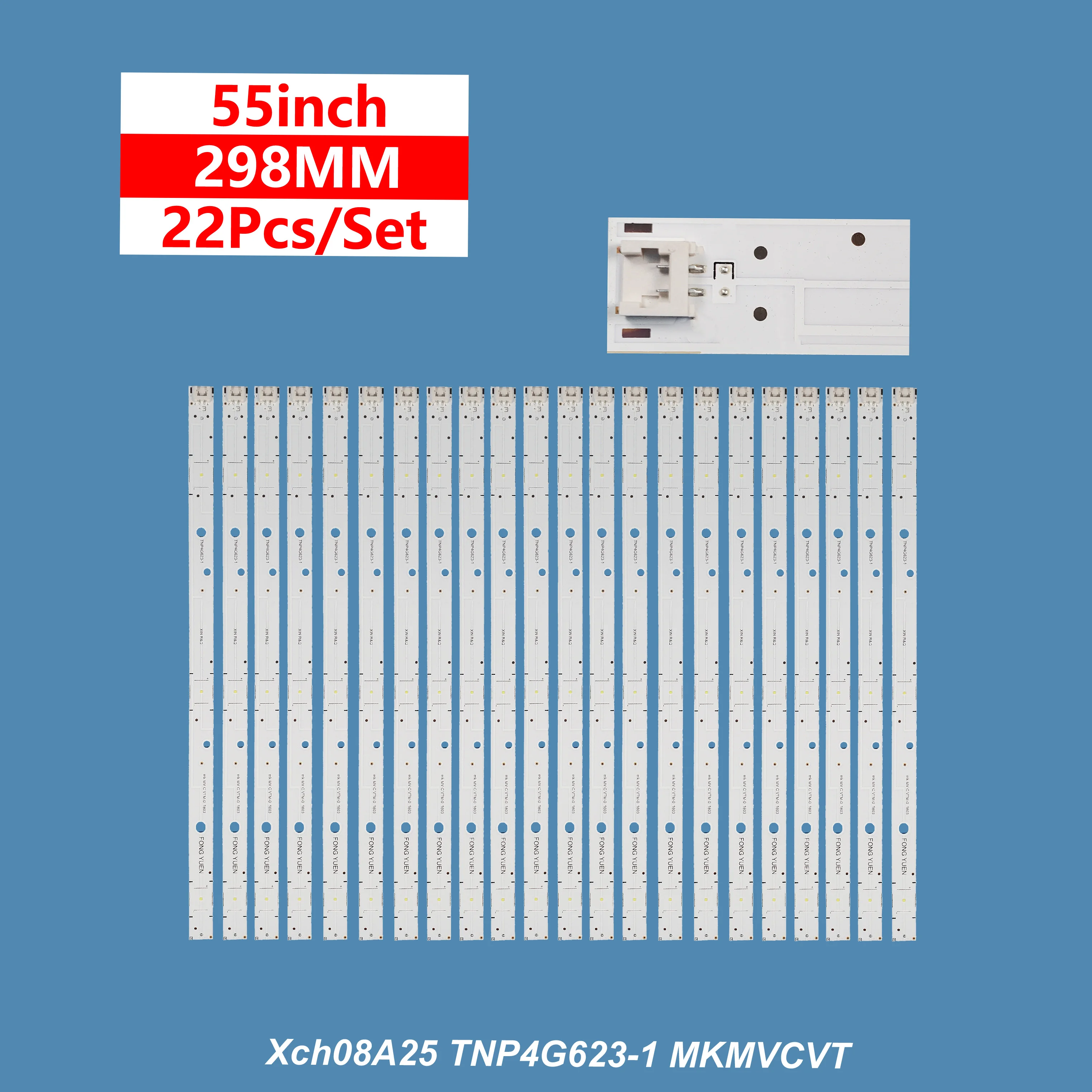 

LED backlight strip TNP4G623-1 MKMVCVT for TX-55FX623E TH-55ES630K for panasonic TV LED TNP4G623-1 MKMVCVT 22pcs/set