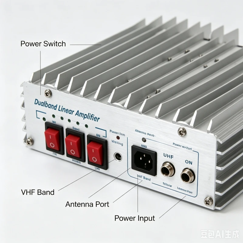 Dual band VHF/UHF Linear high power Amplifier for radio - view 3