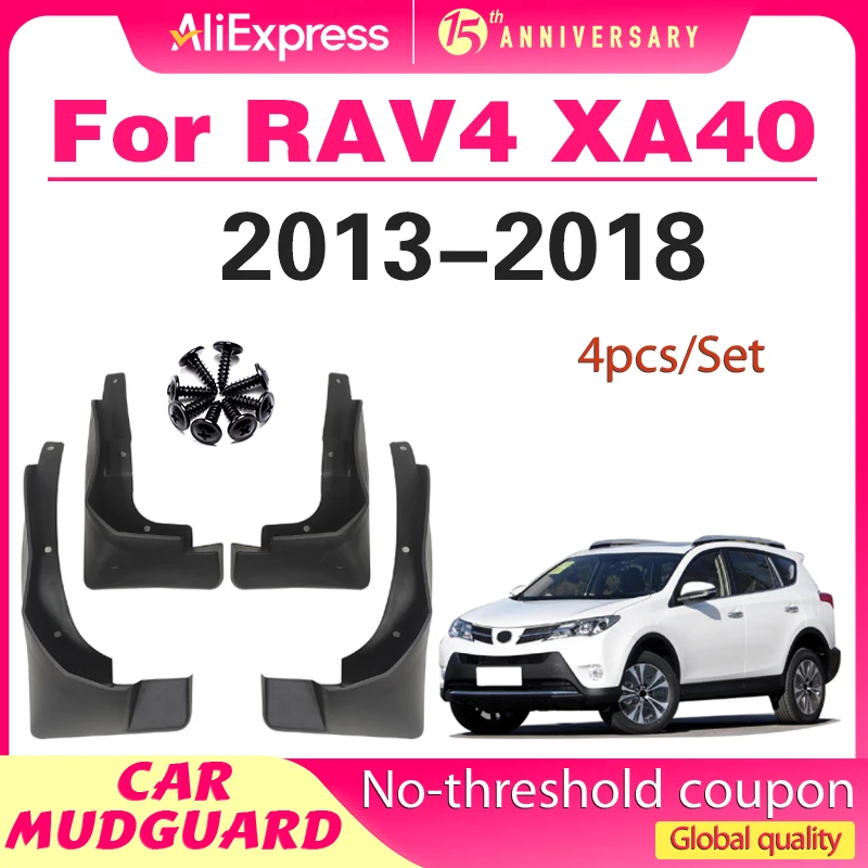 

4x for Toyota RAV4 RAV 4 XA40 2013 2014 2015 2016 2017 2018 Mud Flaps Mudguards Splash Guards Fender Flare Wheel Car Accessories