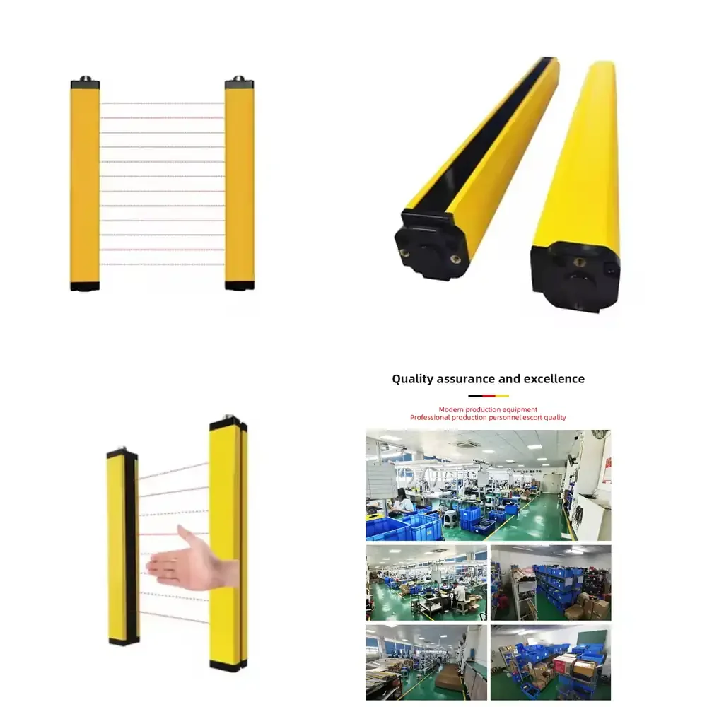 

Safety Light Curtain Sensor IP67 Waterproof DC24V 0 to 3 M Sensing Distance for Machine Protection