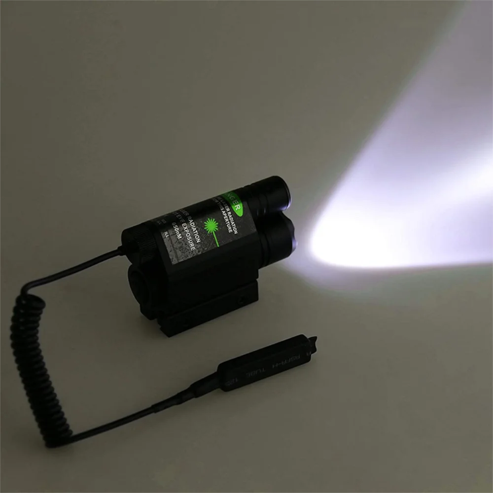 T6 Green Red Laser Dot Sight Hunting Light Scope Tactical Telescope Accessories Night Vision Sight for Hunting with Flashlight