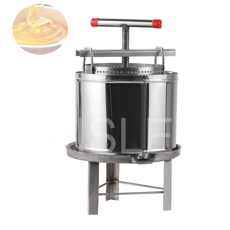 Manual Beewax Honeycomb Presser Stainless Steel Honey Extractor Nature Juice Make Machine