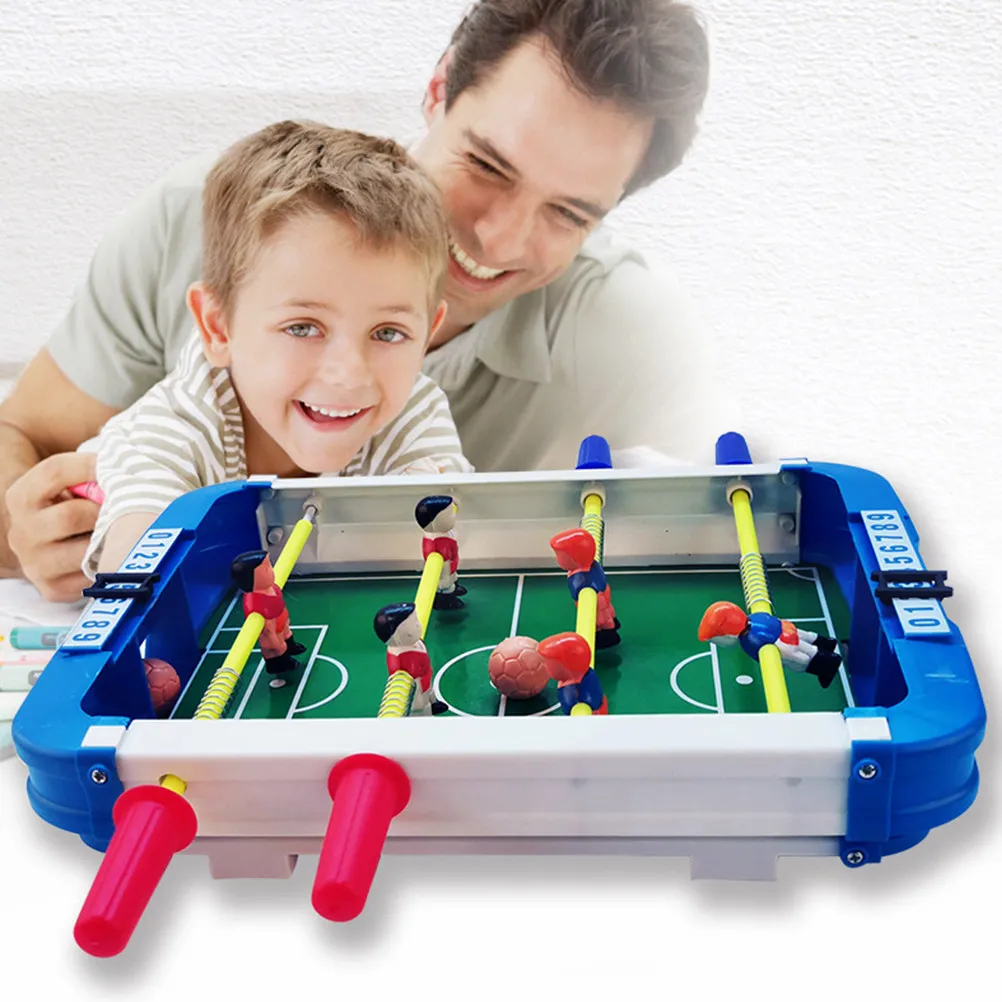 

Creative Desktop Soccer Table Plastic Metal Indoor Educational Game for Kids Football Game 26.5cm Plastic Rods Pattern