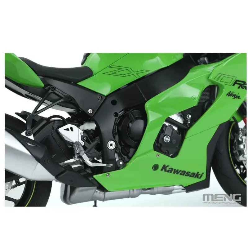 MENG 오토바이 키트 SPS-093 금속 이동식 프론트 포크 슈트&MT-008S 1/9 가와사키 닌자 ZX-10RR 프리컬러드 에디션 모델 키트