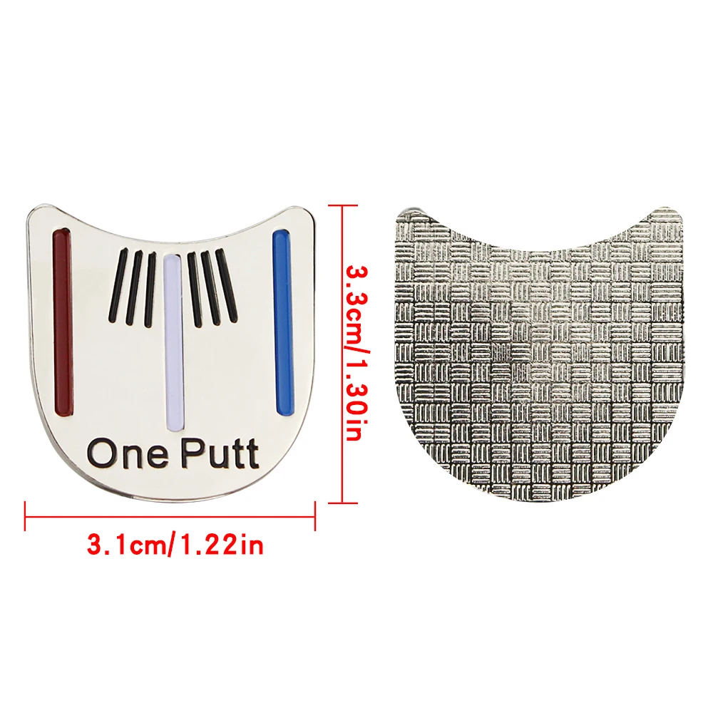 Golf Ball Marker Hat Clip With Magnet Ball Mark One Putt Golf Putting Alignment Aiming Cap Clips Drop Ship