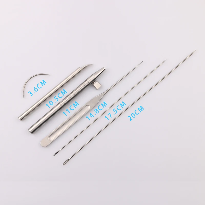 Facial Tissue Piercing Guide Needle Facelift Lift Surgery Thread Sculpting Embedded Thread Breaking Guide