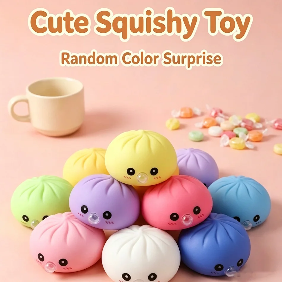 2026 Cute Spit Bubble Dumpling Squishy Pinch Slow Rebound Soft Ease Anxiety Squeeze Ball Office Home Decorat Perfect Gifts