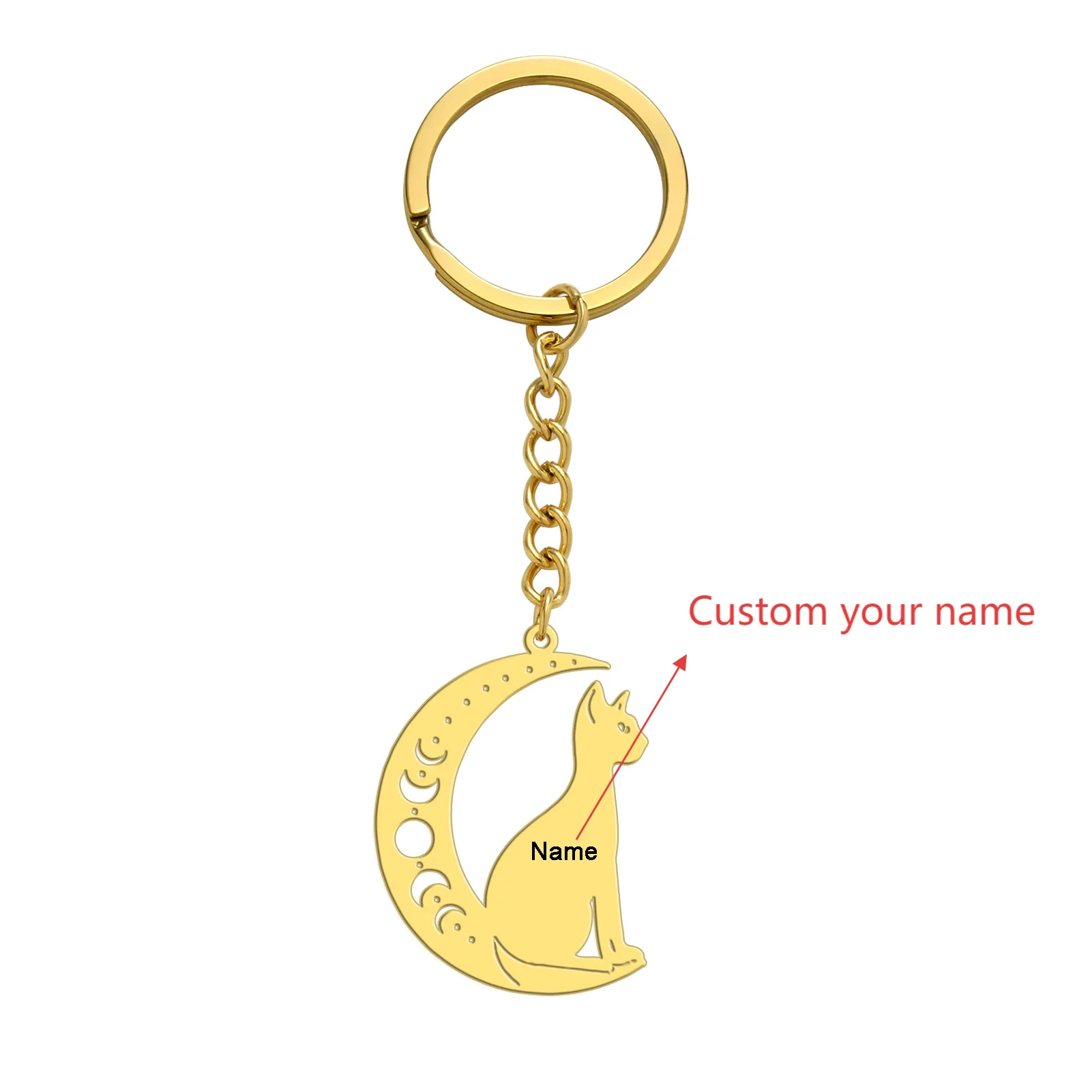 Рисунок 6 - Изготовленный на заказ брелок с силуэтом луны и кошки