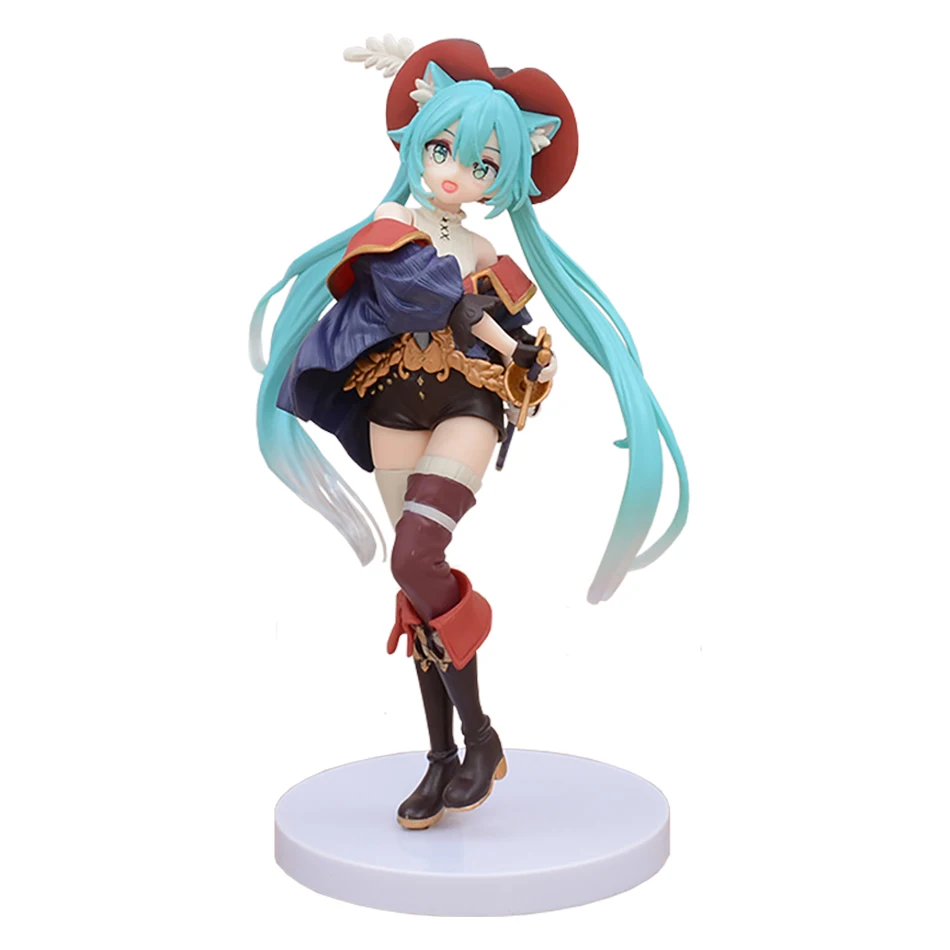 Figuras de acción de Hatsune Miku para adultos, modelo de colección de cuento de hadas, País de las Maravillas, Miku Puss en botas, regalo de juguete