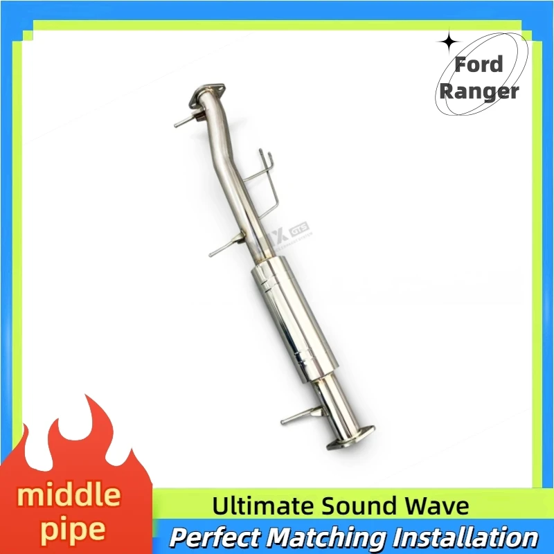 

Для Ford Ranger автоматический модифицированный клапан глушителя водосточной трубы из нержавеющей стали с катализаторной выхлопной системой