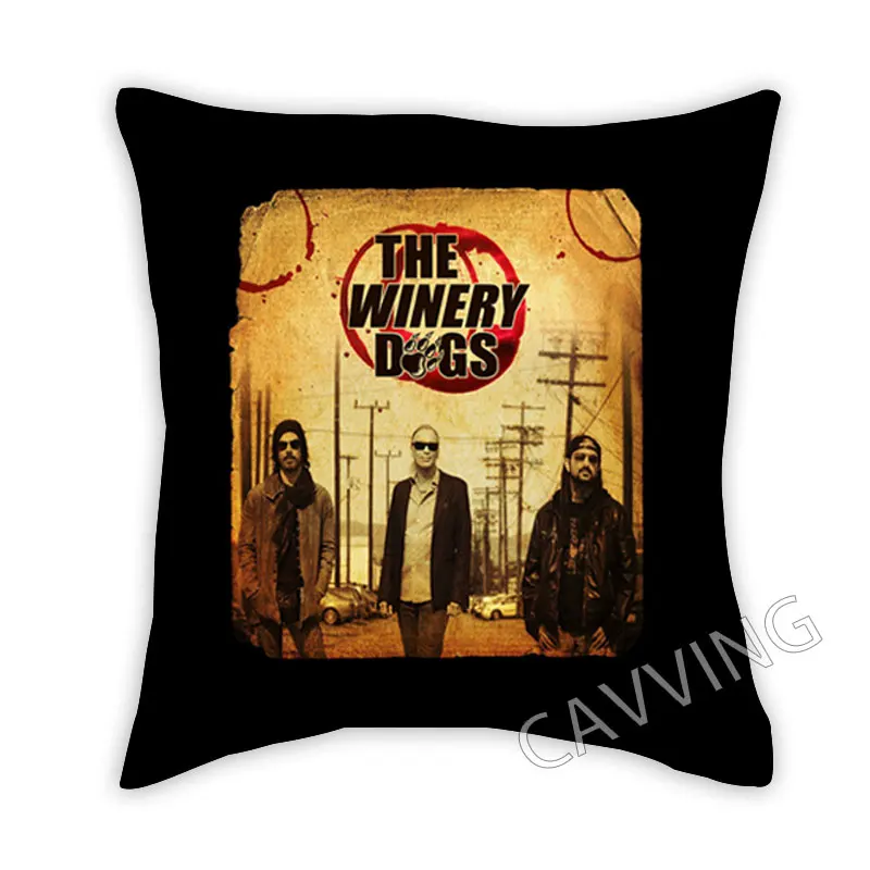 THE Winery Dogs  3D Printed Polyester Decorative Pillowcases Cover Square Zipper Pillow Case Fan Gifts Home Decor