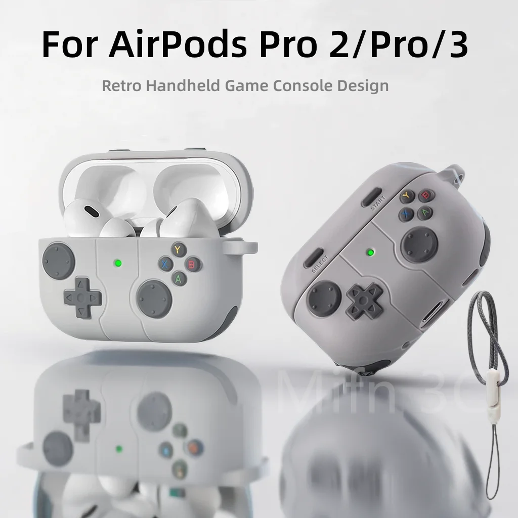 For Airpods 3rd Case Gamepad Gameboy for air pods pro 2 2022 headest case for apple airpods pro 2 3 3D Soft silicone cover