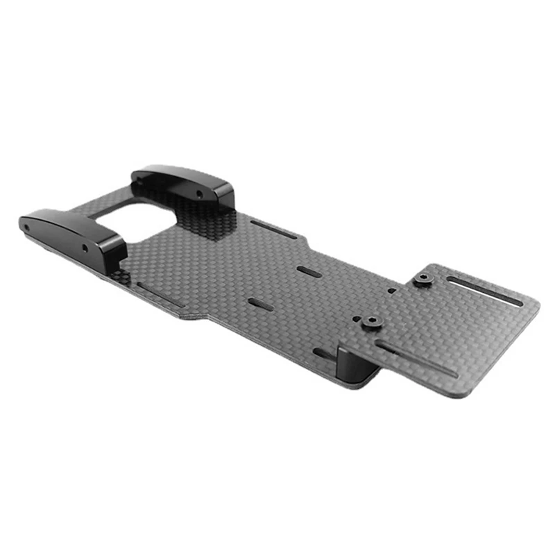 Low Center Of Gravity Carbon Fiber Battery Tray Adjustable ESC Mount For 1/10 Axial SCX10 II 90046 RC Car