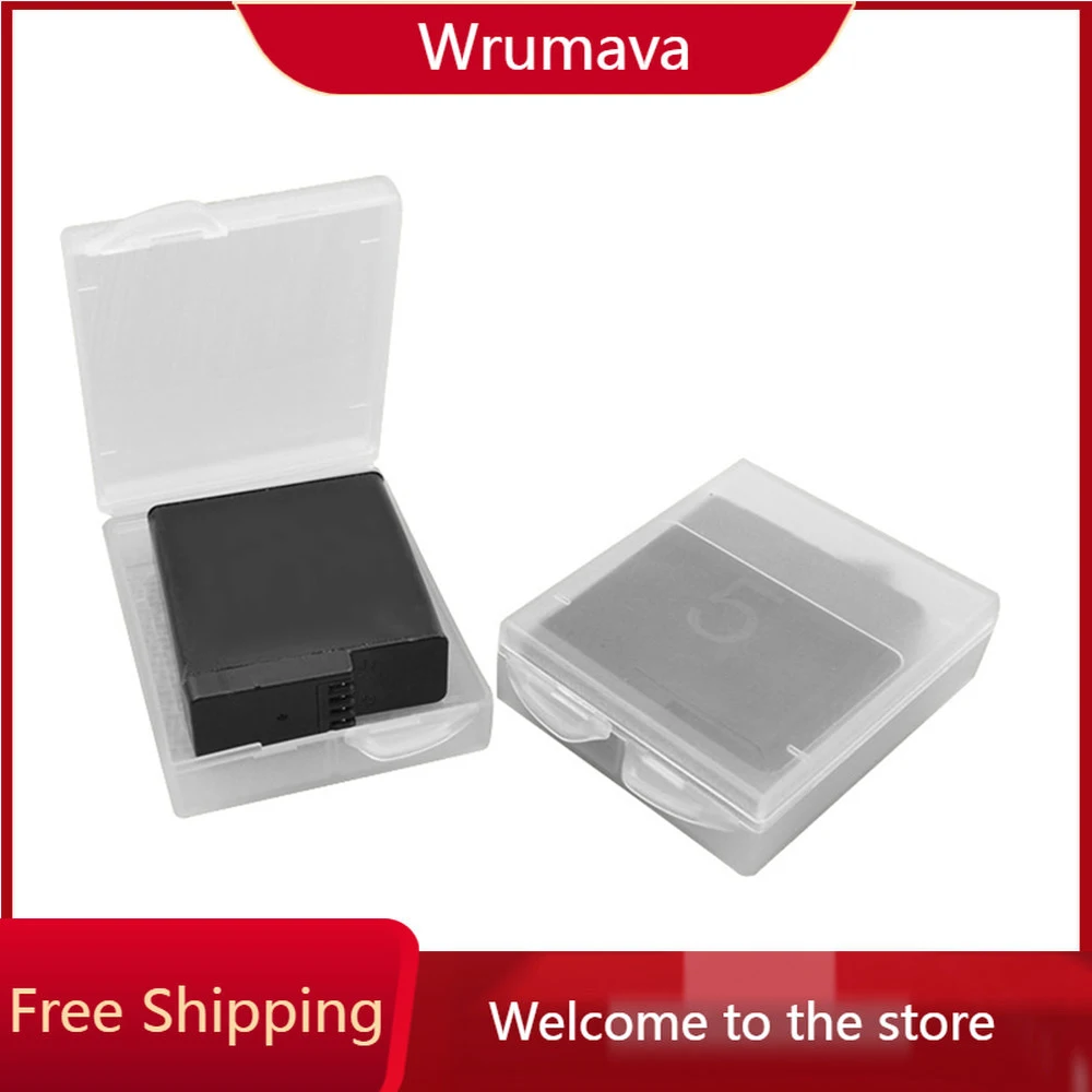 2/4/8PCS Battery Protective Storage Box Case For goppro Hero 8/7/6/5/4  Plastic Protector Cover Camera Accessories