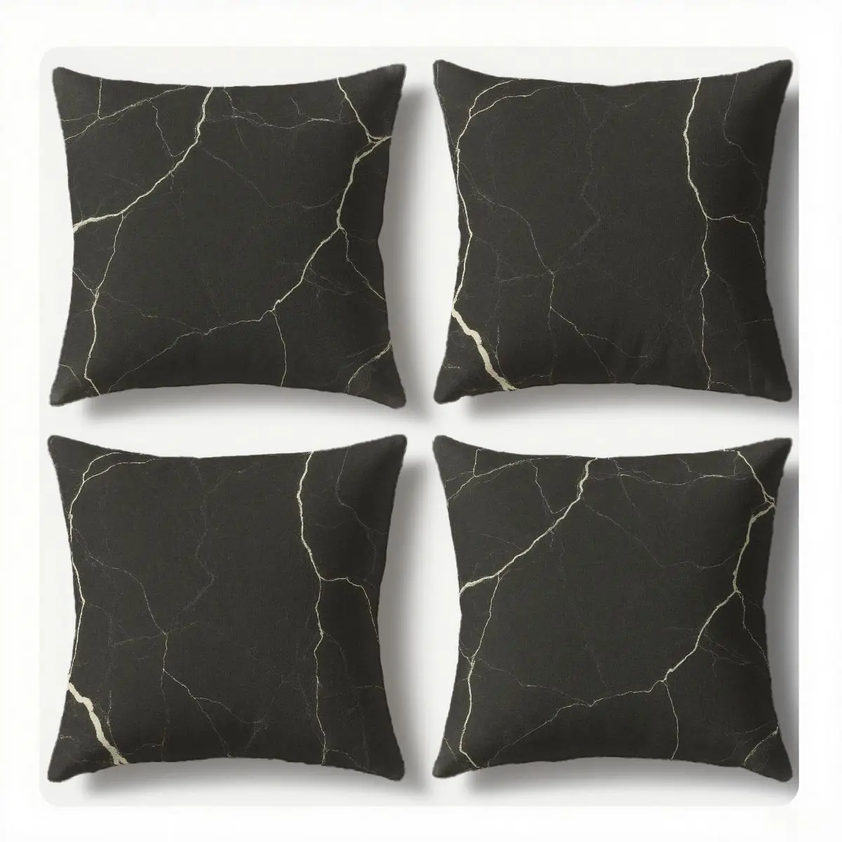 

4-Piece Marble Texture Pattern Pillow Covers, Modern Minimalist Style, Add Fashion, Enhance Home Style, Suitable for Sofa/Living