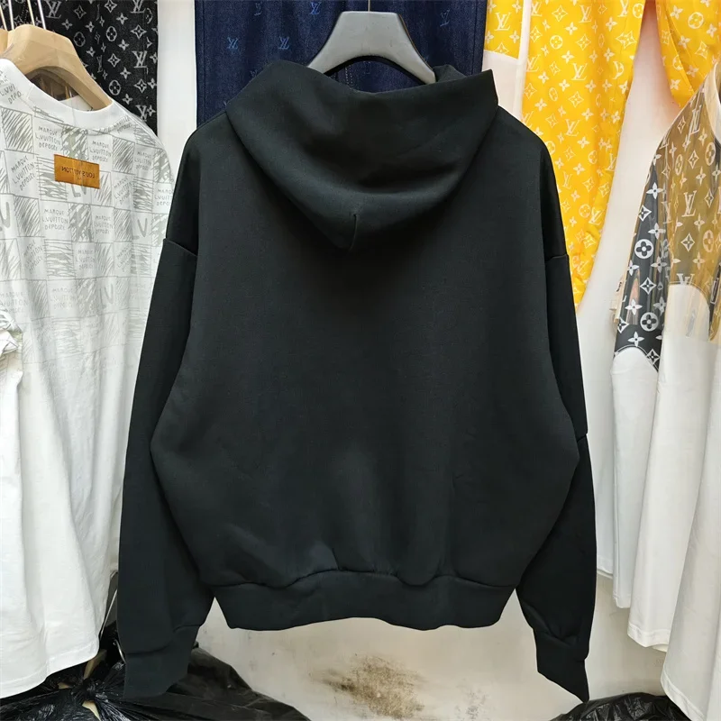 Black IH NOM UH NIT Pearl Mask Loose Casual Men's Hoodie sweatshirt