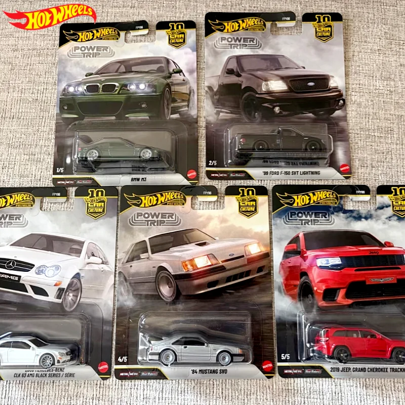 New Hot Wheels 1/64 Premium Bmw M3 Car Culture Power Trip Series Scale Metal Diecast Car Real Riders Collectible Vehicle Fpy86