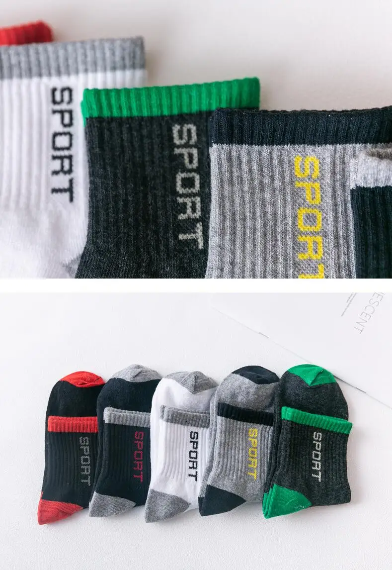 10 Paare/Los Hochwertige Herrensocken aus Baumwolle, atmungsaktiv, lange Socken für Männer, Schwarz, Weiß, Neu, Größe 38-45 – Detail 7