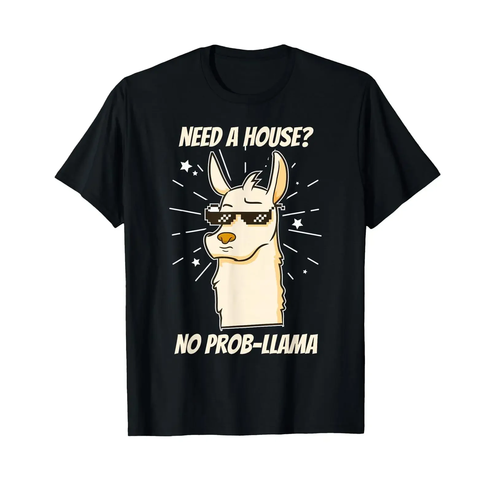 Realtor Real Estate Agent No Prob llama T Shirt vintage Washed Slightly Unisex Comfortable Breathable homme Versatile Stretched