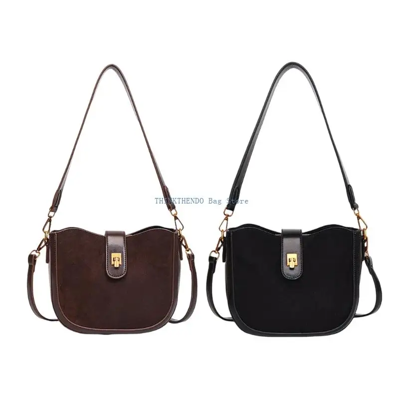 

340D Women Shoulder Bag Trendy Crossbody Bag Armpit Bag PU Leather Handbag Retro Underarm Bag for Daily Commuting