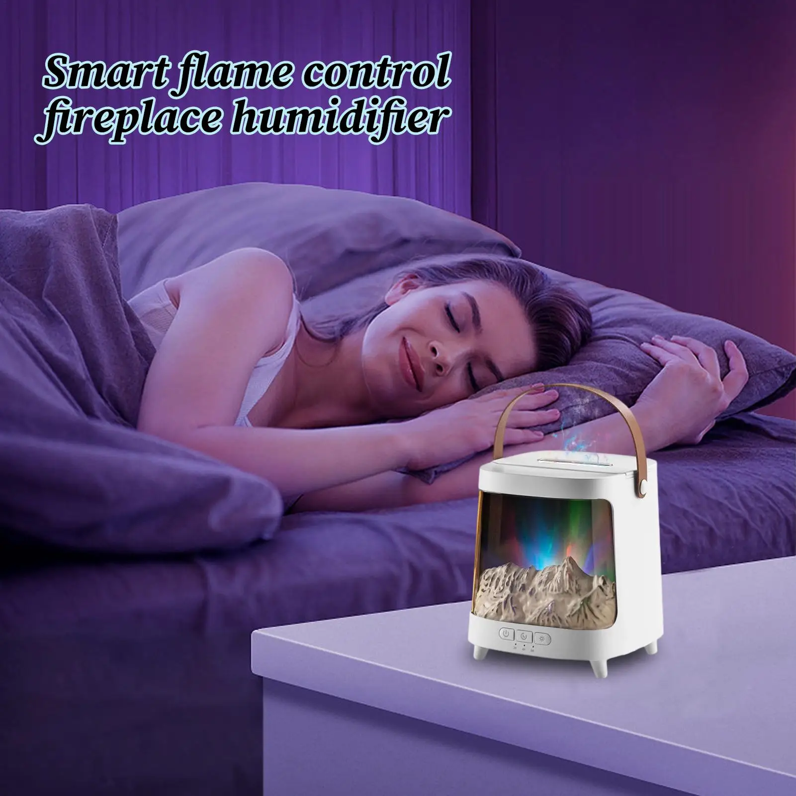 

Диффузор с пламенным маслом, 7-цветный увлажнитель воздуха с легким пламенем и таймером, тихая машина для ароматерапии, 200 мл, пульт дистанционного управления для гостиной