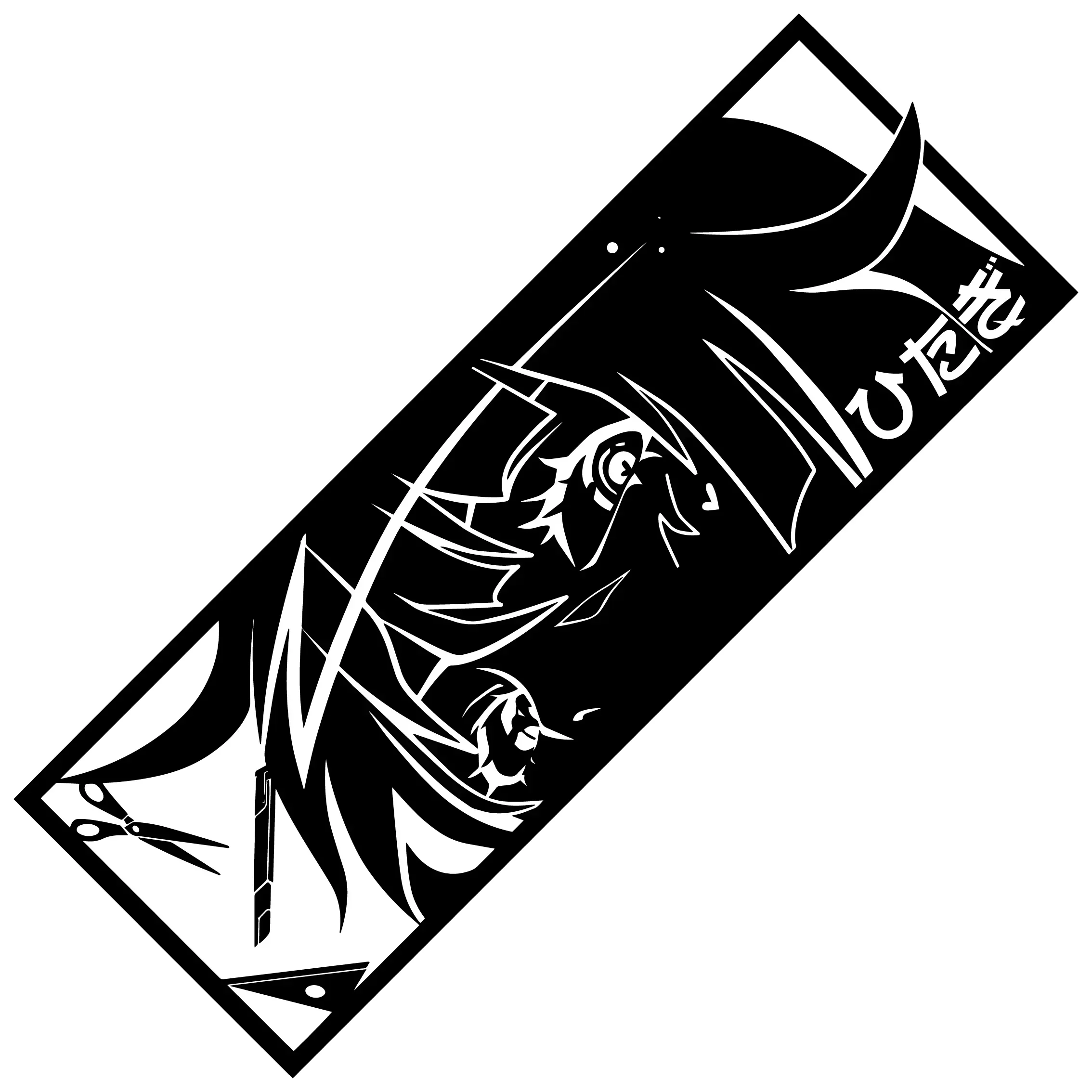 Senjougahara Hitagi Autoaufkleber – Monogatari-Serie, Anime-Vinyl-Aufkleber für Notebook, Computer, Autoteil, Dekoration