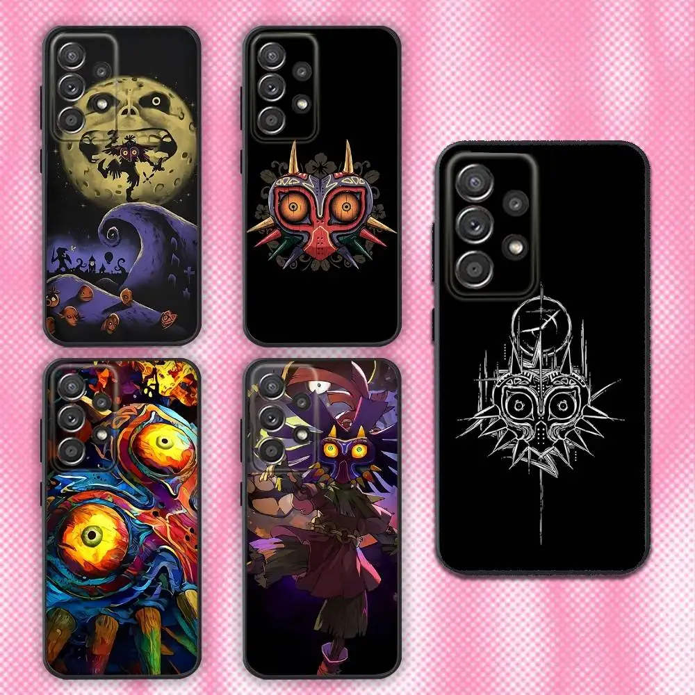 

Z-Zeldas-Majoras Mask Phone Case For Samsung Galaxy A13,A21s,A22,A31,A32,A52,A53,A71,A80,Soft Black Shell