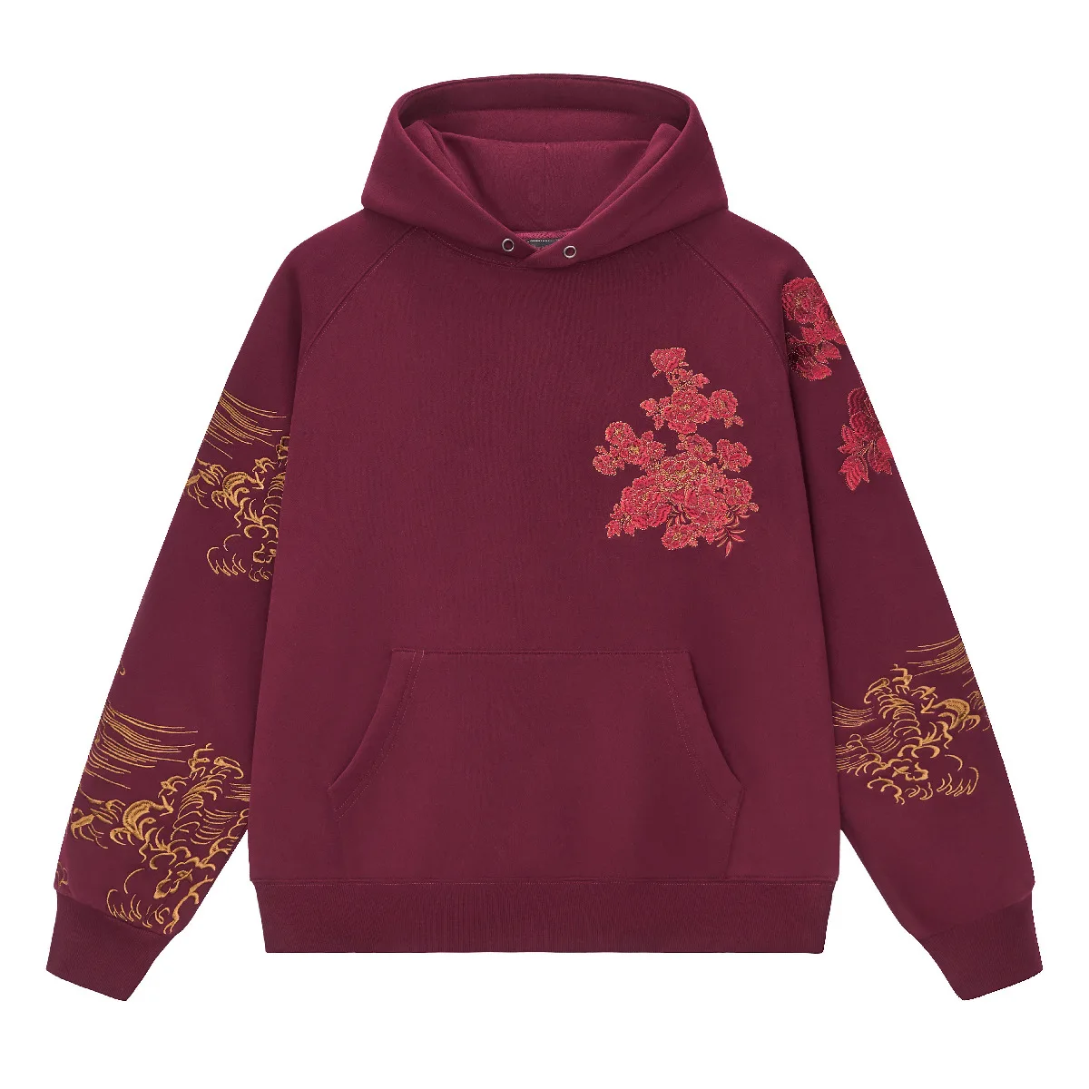 2026 Hip-Hop Chinese-Style High-end Embroidered Year of The Horse Pullover Hoodie for Couples, Shinjuku Trendy Brand Streetwear