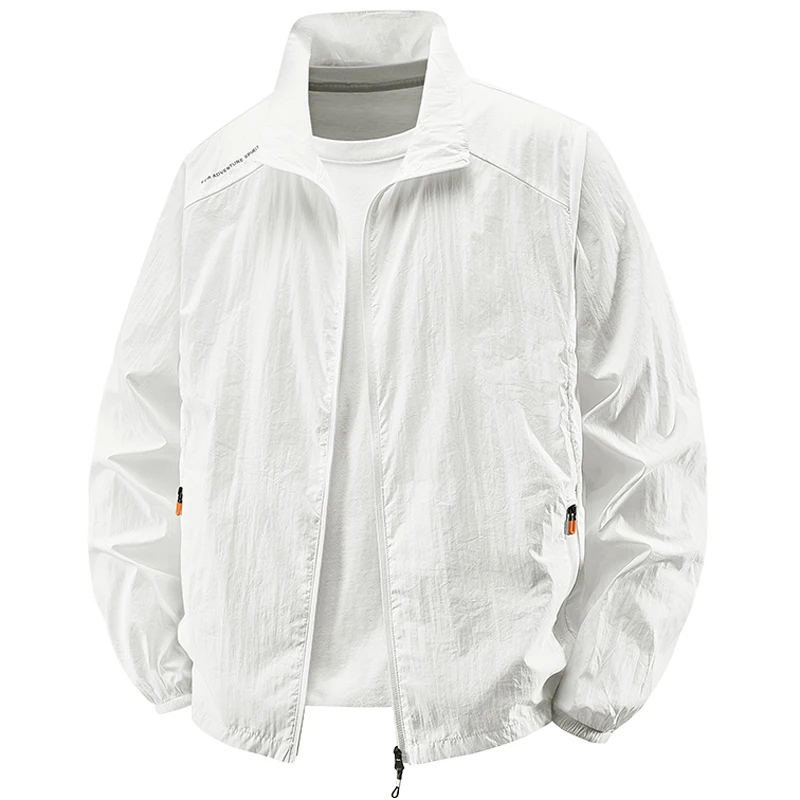 Plus Size 7XL 8XL Summer Quick Dry Sun-Protective Jacket Men Hiking Fishing Cycling Jackets Gym Sport Running Ultra Light Coats