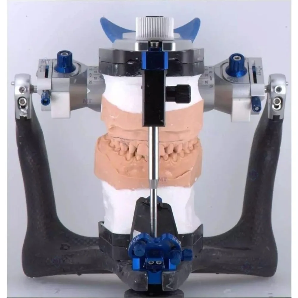 

Removable and fully adjustable bite frame CR full set of dentures for arranging teeth